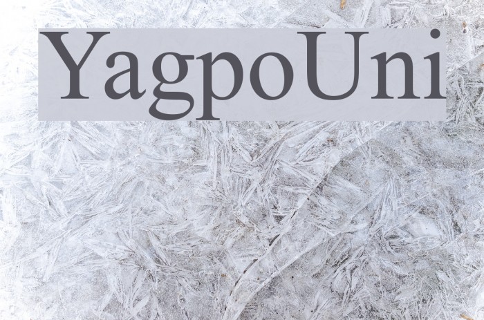 YagpoUni Font examples