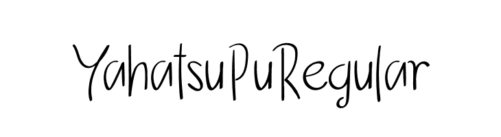 YahatsuPuRegular  Fuentes Gratis Descargar
