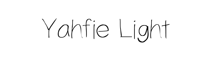 Yahfie Light Font