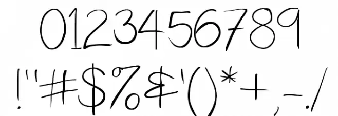 Yahfie Light Font OTHER CHARS