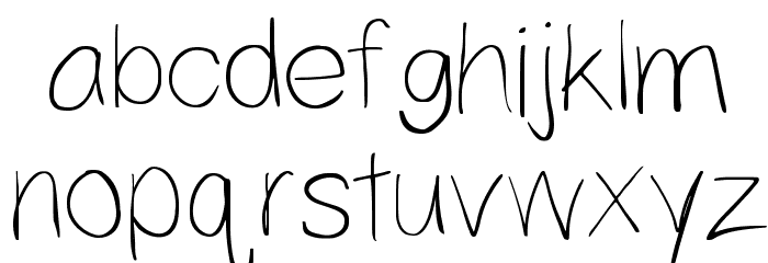 Yahfie Light Font LOWERCASE