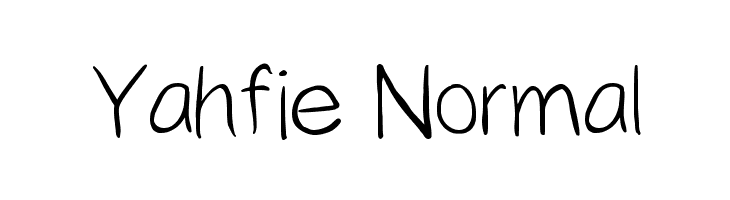 Yahfie Normal Font