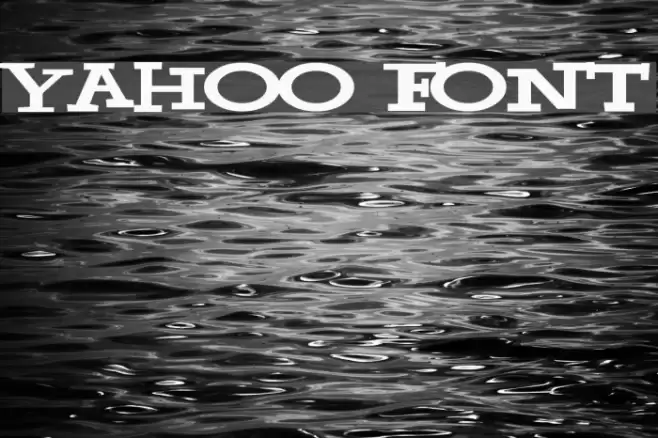 Yahoo Font examples