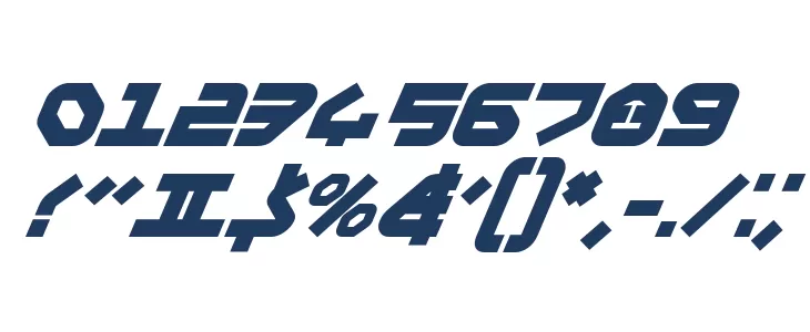 Yahren Bold Italic Font OTHER CHARS