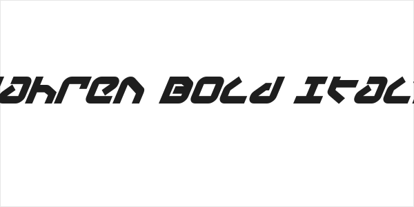 Yahren Bold Italic Logo