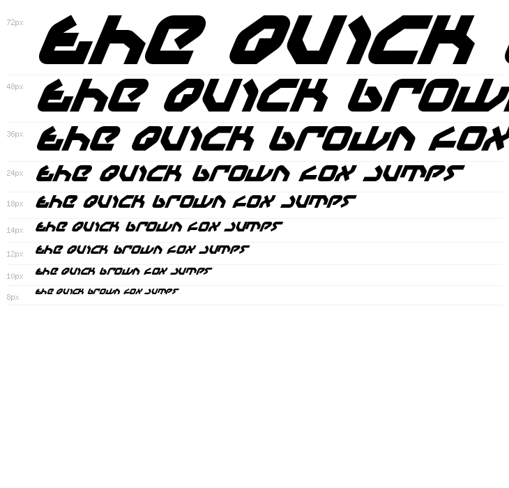 Yahren Bold Italic Waterfall