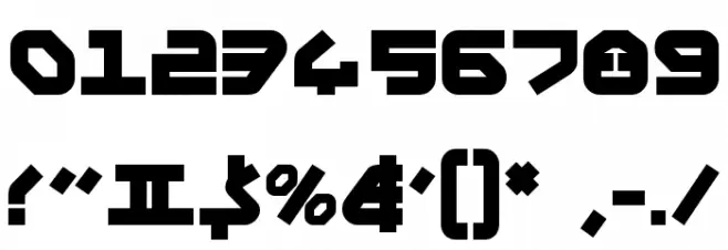 Yahren Bold Font OTHER CHARS