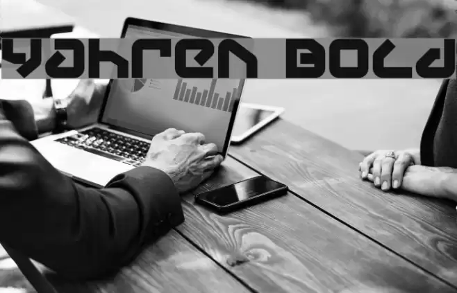 Yahren Bold Font examples