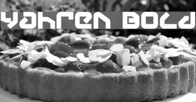 Yahren Bold Font examples