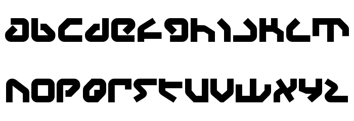 Yahren Bold Font LOWERCASE