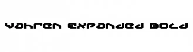 Yahren Expanded Bold  les polices de caractères gratuit tlcharger
