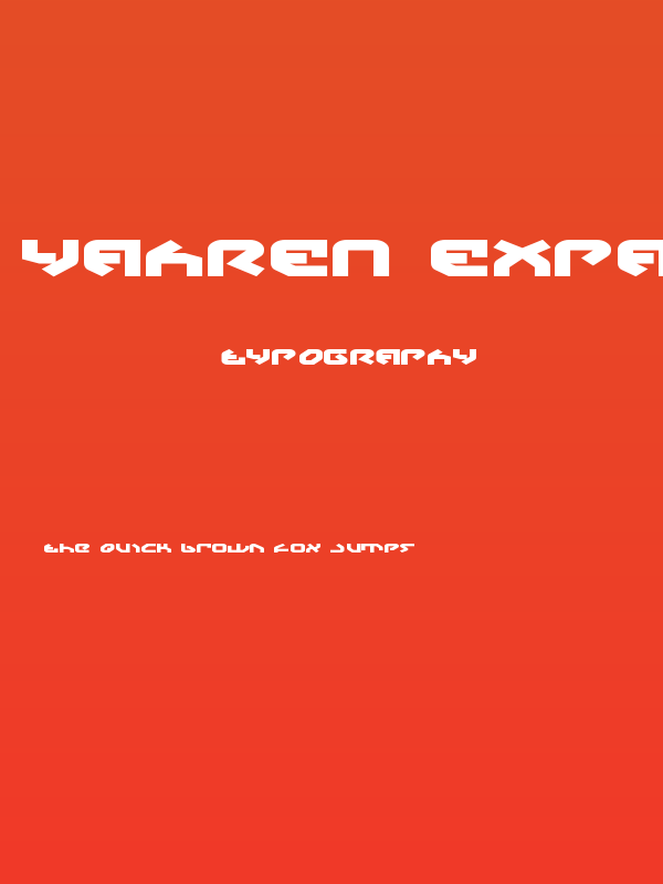 Yahren Expanded Bold Poster