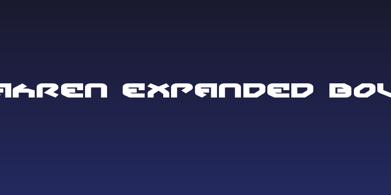 Yahren Expanded Bold Social Header