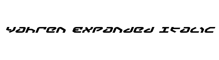 Yahren Expanded Italic  لخطوط تنزيل