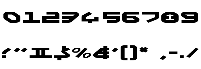 Yahren Expanded Font OTHER CHARS