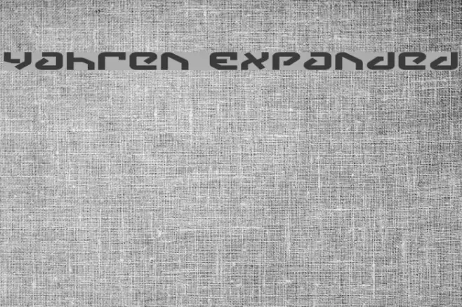 Yahren Expanded 字体 examples