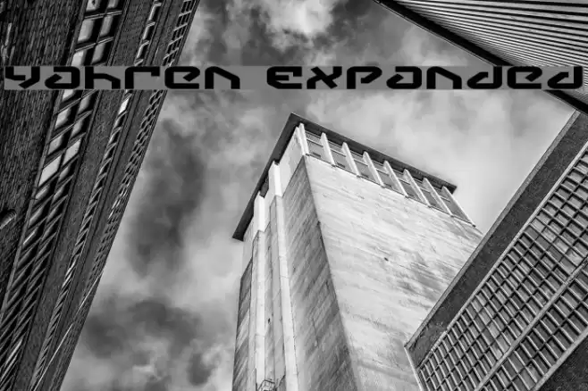 Yahren Expanded 字体 examples