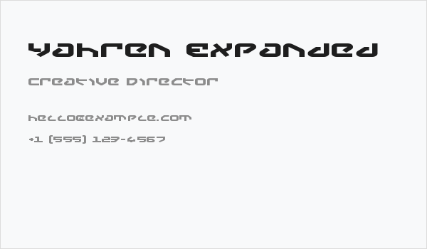 Yahren Expanded Business Card