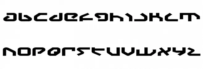 Yahren Expanded 字体 小写
