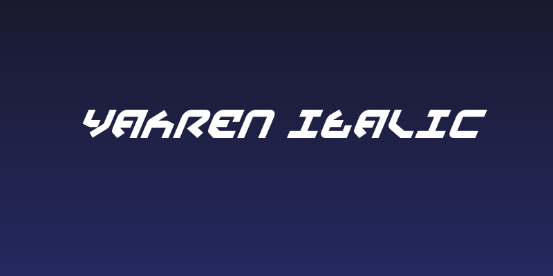 Yahren Italic Social Header