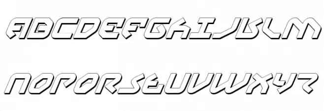 Yahren Shadow Italic Polices MAJUSCULES