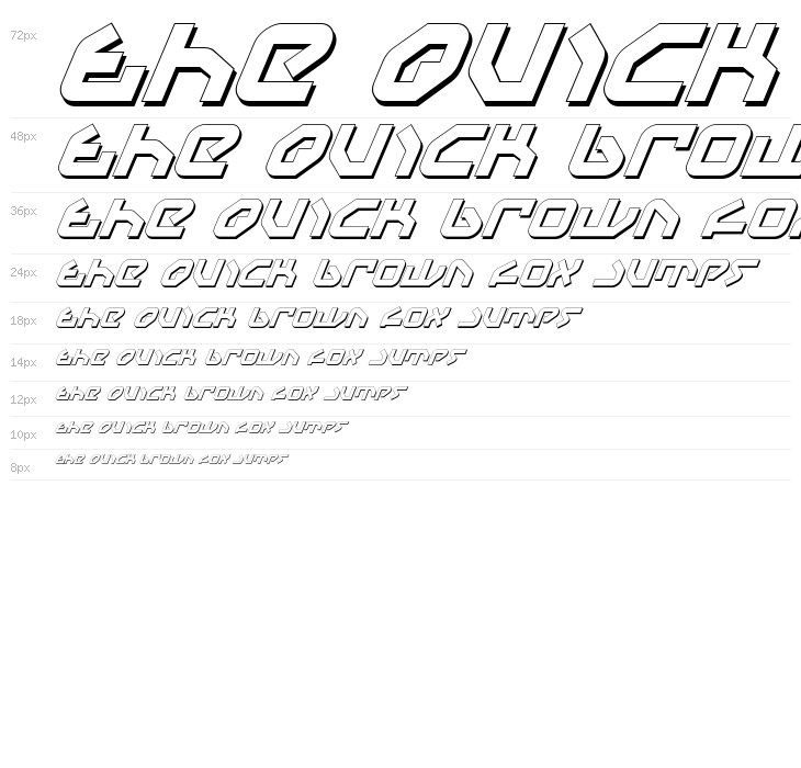 Yahren Shadow Italic Waterfall