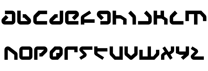 Yahren Font LOWERCASE