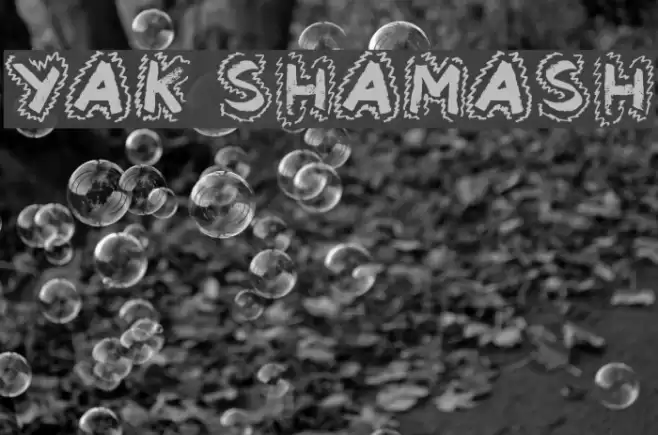 Yak Shamash Font examples