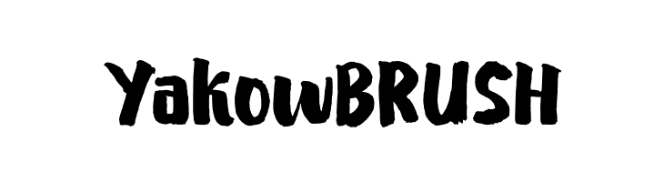 YakowBRUSH  Free Fonts Download