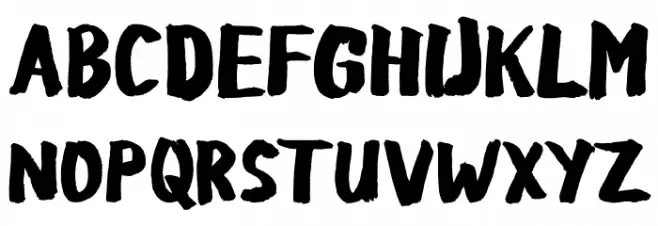 YakowBRUSH Schriftart Groß