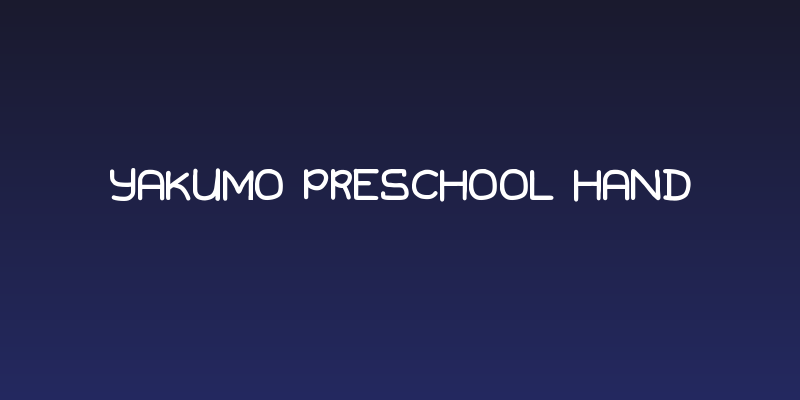 Yakumo Preschool Hand Social Header