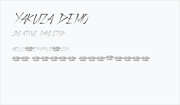 Yakuza Demo Business Card