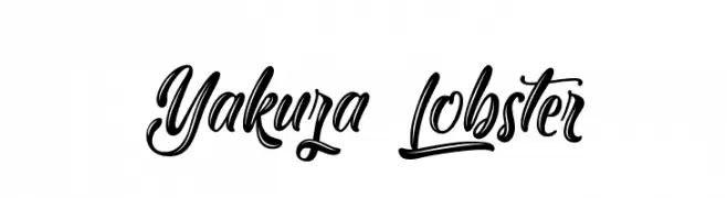 Yakuza Lobster  Frei Schriftart Herunterladen