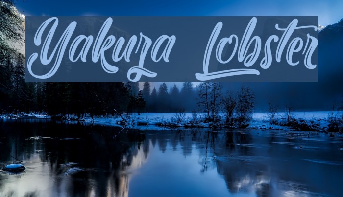 Yakuza Lobster Font examples