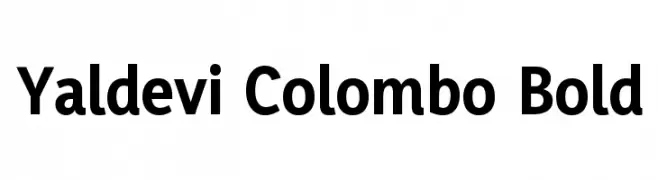 Yaldevi Colombo Bold  Frei Schriftart Herunterladen
