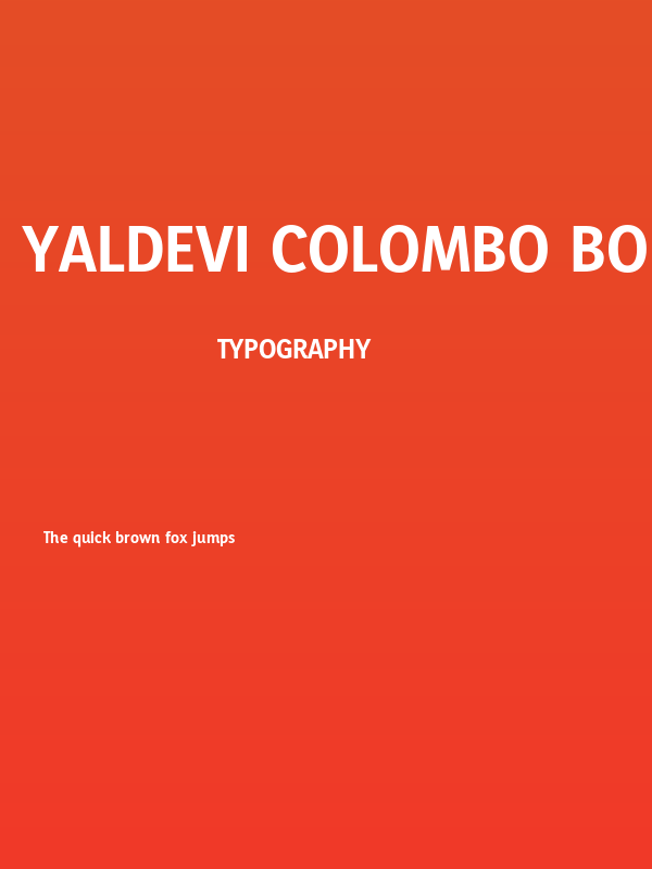 Yaldevi Colombo Bold Poster
