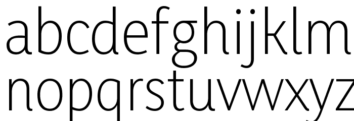 Yaldevi Colombo ExtraLight Font LOWERCASE