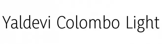 Yaldevi Colombo Light  baixar fontes gratis