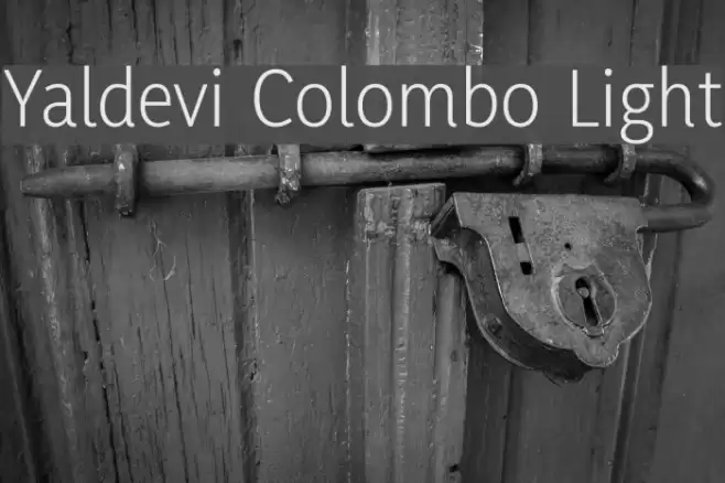 Yaldevi Colombo Light Font examples
