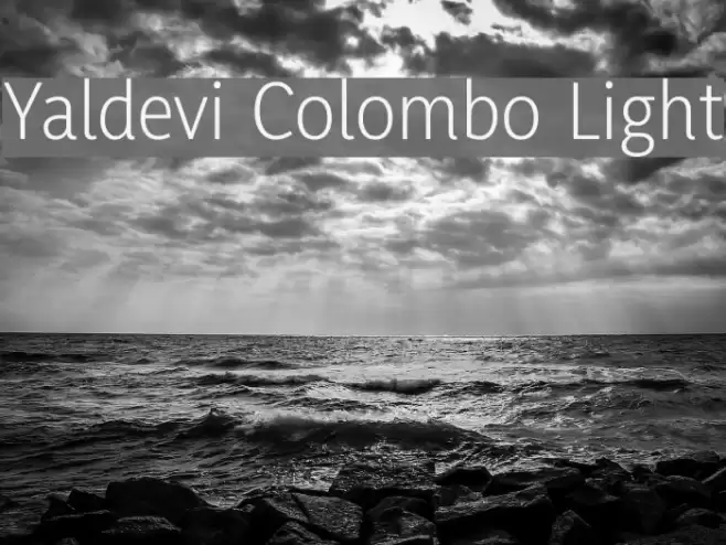 Yaldevi Colombo Light Font examples