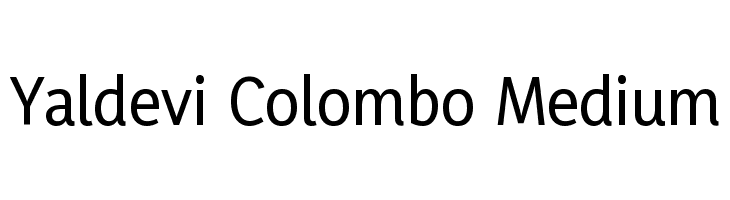 Yaldevi Colombo Medium  नि: शुल्क फ़ॉन्ट्स डाउनलोड