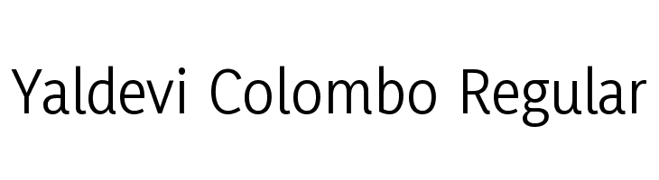 Yaldevi Colombo Regular Font