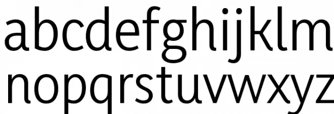 Yaldevi Colombo Regular फ़ॉन्ट लोअरकेस