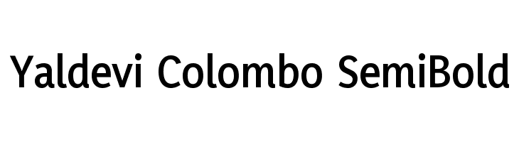 Yaldevi Colombo SemiBold Font