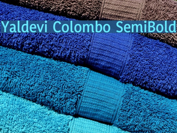 Yaldevi Colombo SemiBold Font examples