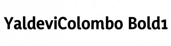 YaldeviColombo Bold1  تنزيل الخطوط