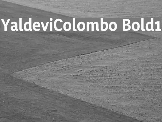YaldeviColombo Bold1 Font examples