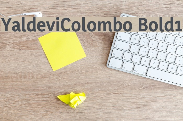 YaldeviColombo Bold1 Example 3