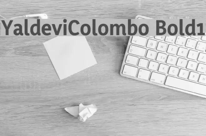YaldeviColombo Bold1 Font examples