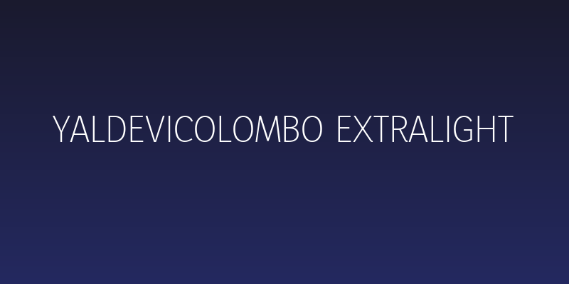 YaldeviColombo ExtraLight Social Header